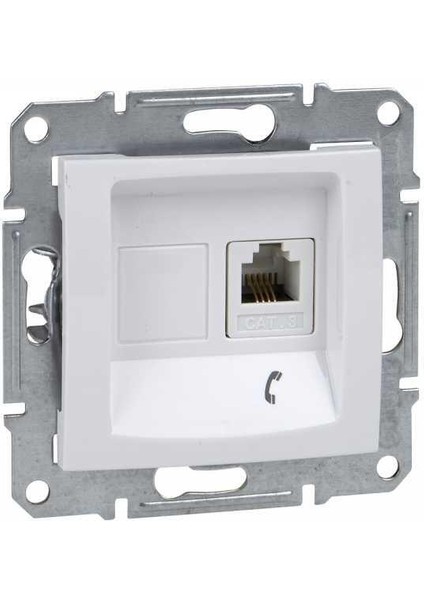 Schneıder Sedna Beyaz 1XRJ11-4 Kontaklı SDN4101121