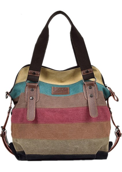 Kadın Rahat Vintage Hobo Tuval Günlük Çanta Üst Kolu Omuz Tote Shopper Çanta (Yurt Dışından)