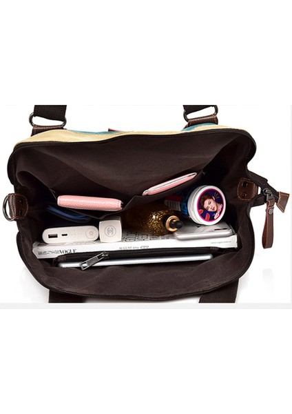 Kadın Rahat Vintage Hobo Tuval Günlük Çanta Üst Kolu Omuz Tote Shopper Çanta (Yurt Dışından) fırsatları