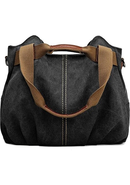Kadın Casual Hobo Tuval Günlük Cüzdan Üst Kolu Omuz Çantası (Yurt Dışından)