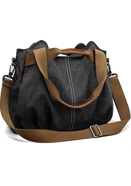 Kadın Casual Hobo Tuval Günlük Cüzdan Üst Kolu Omuz Çantası (Yurt Dışından)