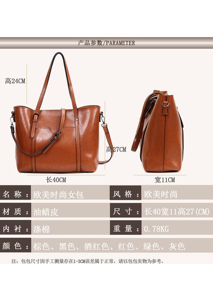 Kadın Büyük Kapasiteli Omuz Çantası Taşınabilir 8 Renk Mavi 2 (Yurt Dışından) fiyatları