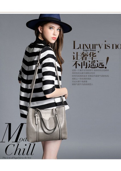 Kadın Büyük Kapasiteli Omuz Çantası Taşınabilir 8 Renk Mavi 2 (Yurt Dışından) fırsatları