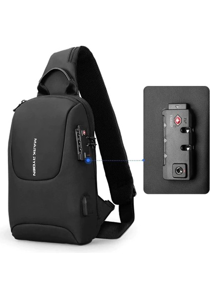 Omuz Çantası Hırsızlığa Karşı Erkek Crossbody Çanta, Tsa Kod Kilidi ile 9.7 Tablet Için Uygun (Yurt Dışından) fiyatları