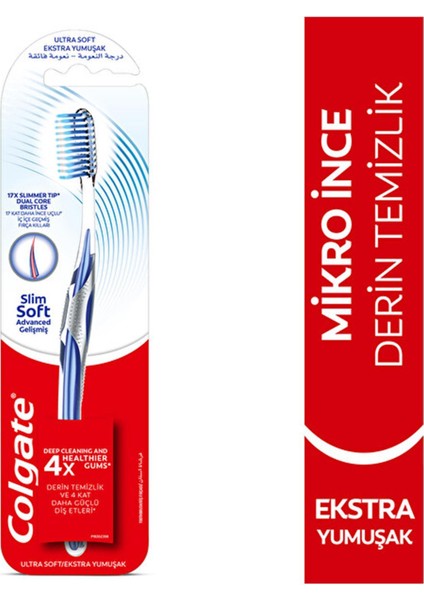 Mikro Ince Advanced Diş Fırçası Manuel Diş Fırçası