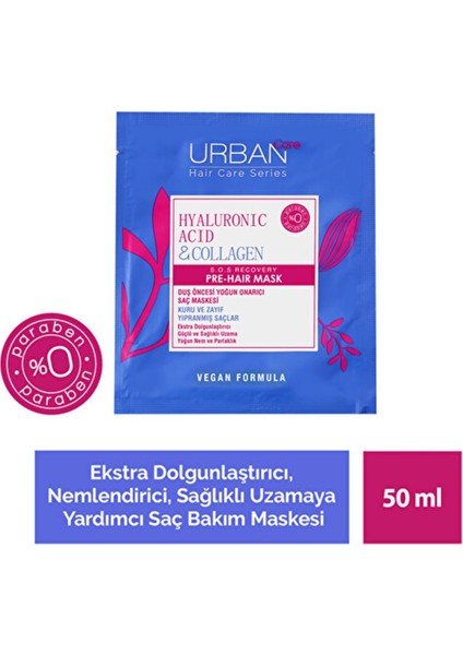 Urban Care  Urban Care Hyaluronic Acid & Collagen Saç Maskesi 50 ml  Saç Maskesi