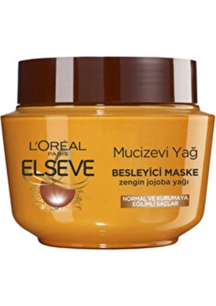 Loreal Paris L'oreal Paris Elseve L'oréal Paris Elseve 6 Mucizevi Yağ Besleyici Maske 300 ml Saç Maskesi
