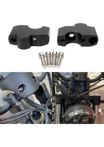Honda CMX500 REBEL500 CMX300 Aksesuarları Için Motosiklet Gidon Yükseltici Kiti (Yurt Dışından)
