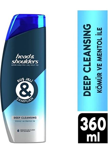 H&s Men H&s Duş Jeli ve Şampuan Deep Cleansing 360 ml  Şampuan