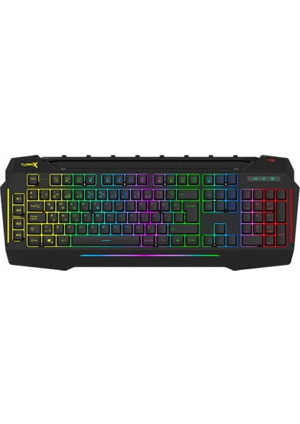 Giantpeak Mekanik Hisli Rgb Işık Makrolu Sese Duyarlı Standart Q Gaming Oyuncu Klavyesi
