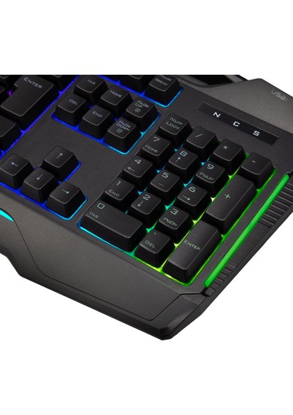 Giantpeak Mekanik Hisli Rgb Işık Makrolu Sese Duyarlı Standart Q Gaming Oyuncu Klavyesi