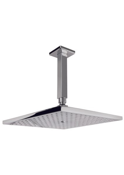 Ankastre Duş Başlığı Corner Tavandan Ayarlı Duş Başlığı 200X200 mm