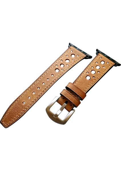 Craft Camel Rally Model 38-40-41 Uyumlu Apple Watch Kordonu Kahverengi