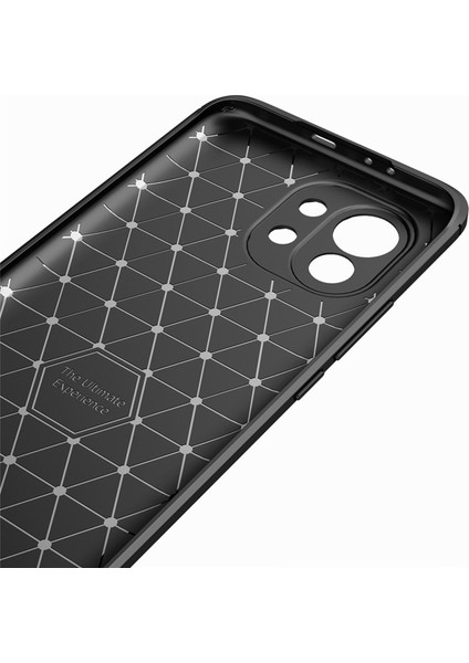 Xiaomi 11 Lite 5g Ne Brushed Carbon Fiber Silikon Kılıf - Siyah fırsatları