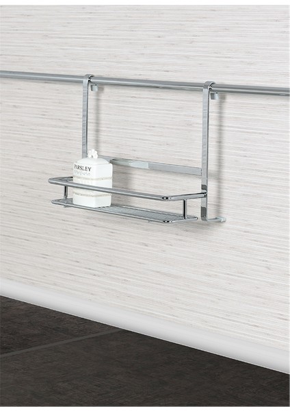 Krom Lüks Tek Küçük Raflı Baharatlık (S-4025-C)