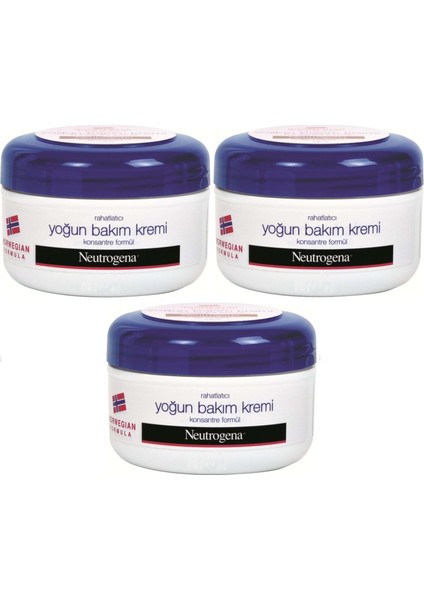 Norveç Formülü Yoğun Bakım Kremi 200ML (3 Lü Set)