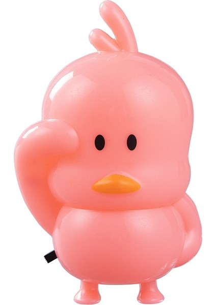 5 Adet Karikatür Ördek Başucu Gece Lambası LED Pembe (Yurt Dışından)