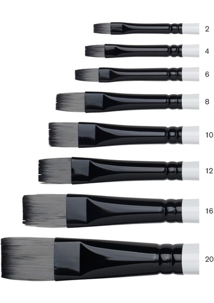 : Professional : Sentetik Uzun Sap Kısa Yassı Fırça No : 2 fiyatları