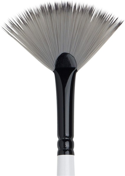 : Sentetik Uzun Sap Yelpaze Fırça No : 3