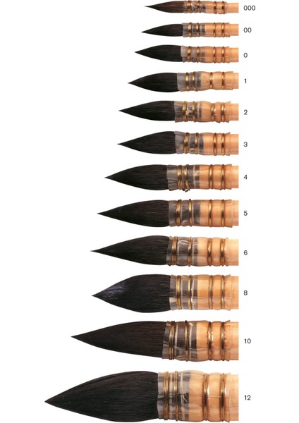 : Pure Squirrel Geleneksel Sincap Kılı Fırça No : 12 modelleri