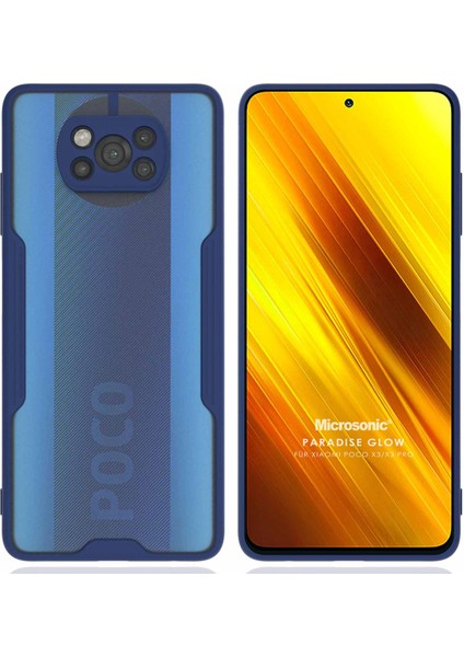 Xiaomi Poco X3 Nfc Kılıf Paradise Glow Lacivert