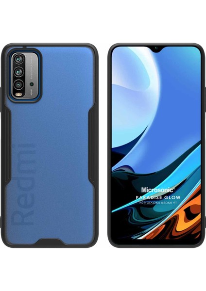 Xiaomi Redmi 9t Kılıf Paradise Glow Siyah