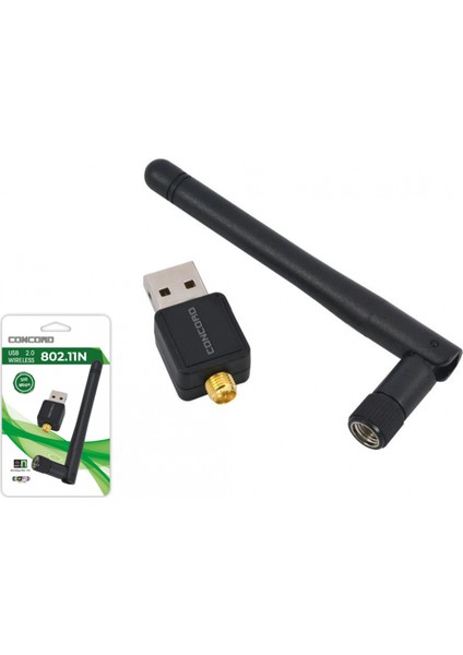 W-2 300MBPS USB Wifi Alıcı Adaptör 5dbı Anten