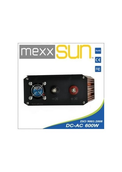 12 V Volt 600 Watt Tam Sinüs Inverter Mexxsun