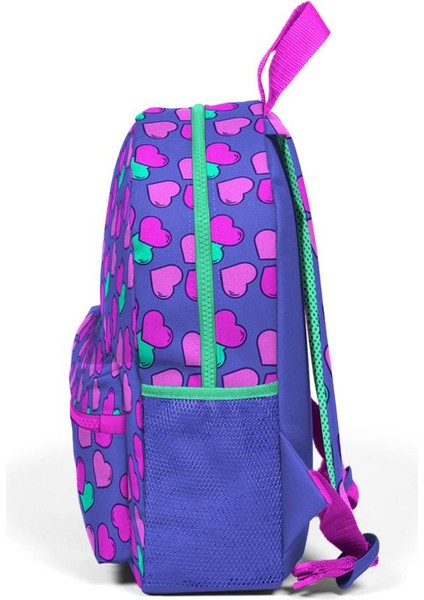 Kids Lavanta Kalp Desenli Iki Bölmeli Yuva Sırt Çantası 23327 fiyatları