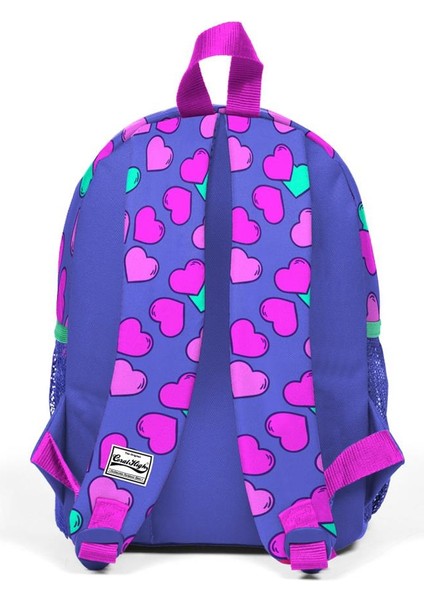 Kids Lavanta Kalp Desenli Iki Bölmeli Yuva Sırt Çantası 23327 modelleri