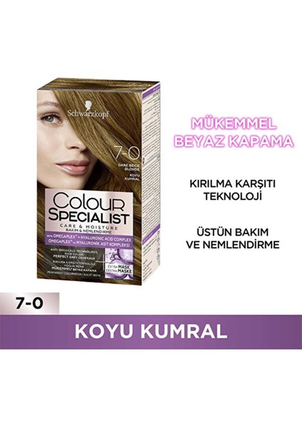 Colour Specialist Marka: Colour Specialist Colour Specialıst Koyu Kumral 7-0 Kategori: Saç Boyası