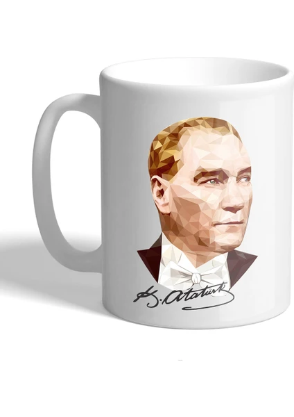 Grafilli Design Kişiye Özel Atatürk Kupa Bardak 07