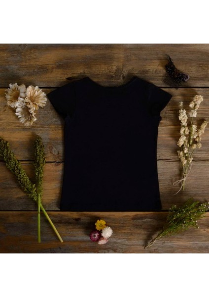 Kız Çocuk Kısa Kollu T-Shirt - Siyah fırsatları