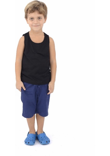 Erkek Çocuk Atlet - Siyah