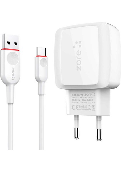 Vest Serisi V2 Type-C 2 In 1 Şarj Seti