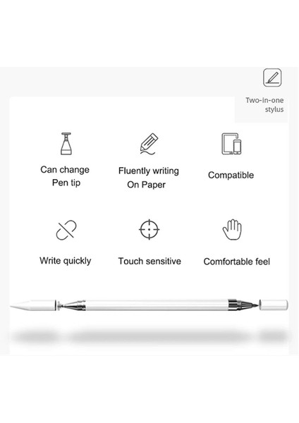 Apple iPad 10.2 8.9.nesil Uyumlu Kalem Pencil Stylus Özel Dokunmatik Yazı ve Çizim Kalemi FSKL192