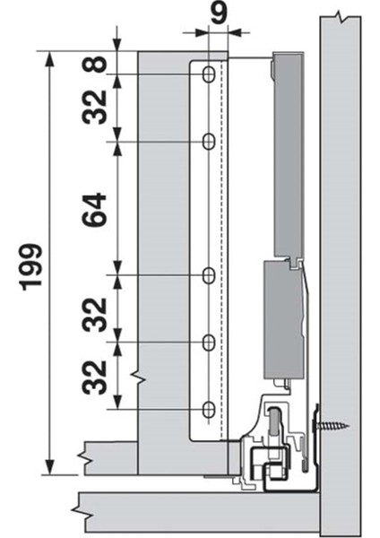 Z30D000S.22 Tandembox Eviye Çekmecesi Arkalık Tutucusu Takım Beyaz (Alçak M Arkalık Için)