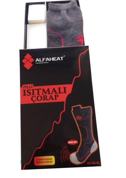 Yeni AlfaHeat® 5000MAH Şarjlı Isıtmalı Çorap