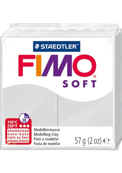 Fimo Soft Polimer Kil - Dolphin Grey - 57G