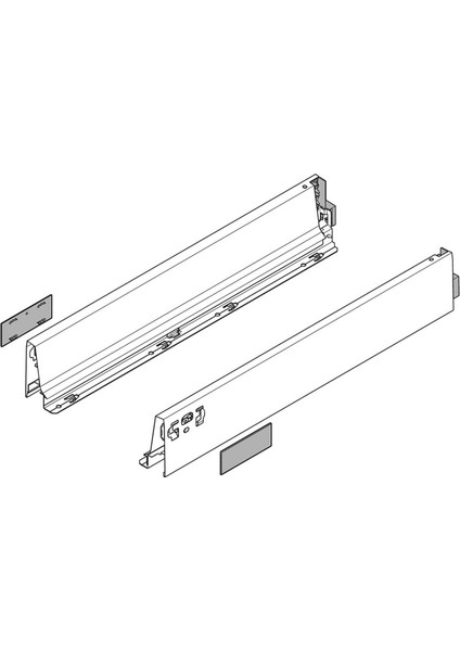 378M6502 Tandembox Intivo/antaro Yanak Takım NL:650 mm Gri