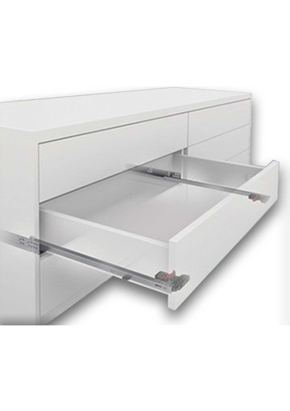 Smart Slide Tam Açılım (Bas-Aç) Mandallı Çekmece Rayı 50 cm