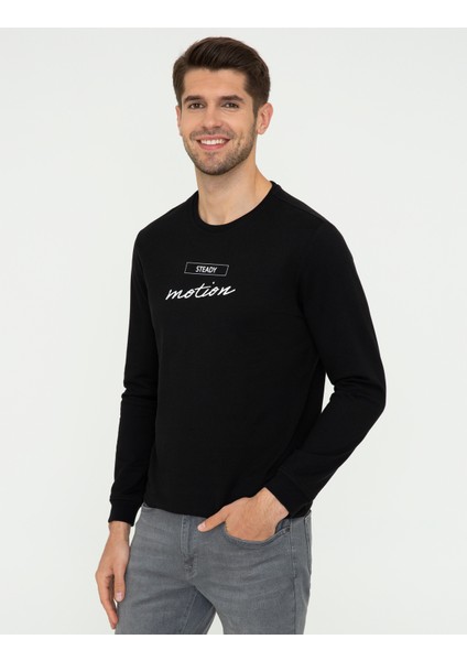 Pierre Cardin Erkek Siyah Sweatshirt 50249355-VR046