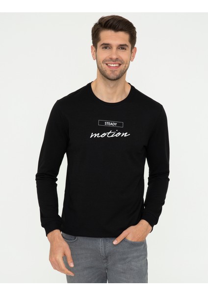 Erkek Siyah Sweatshirt 50249355-VR046