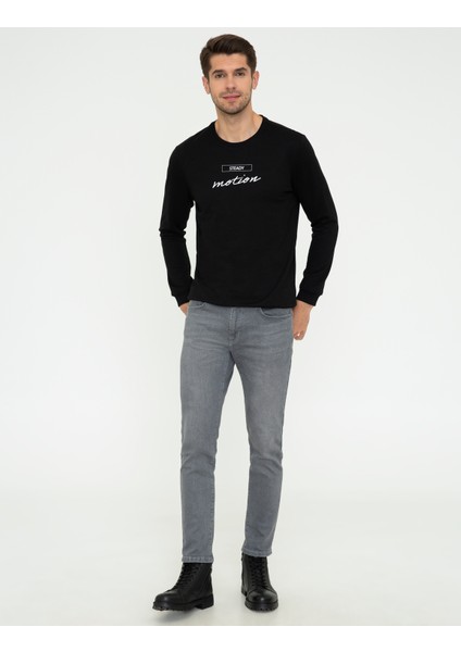 Erkek Siyah Sweatshirt 50249355-VR046