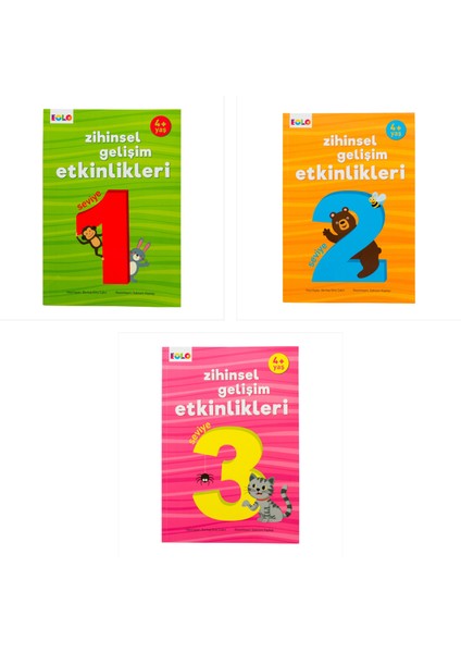 Yayınları 4+ Yaş Zihinsel Gelişim Etkinlikleri 3 Kitap