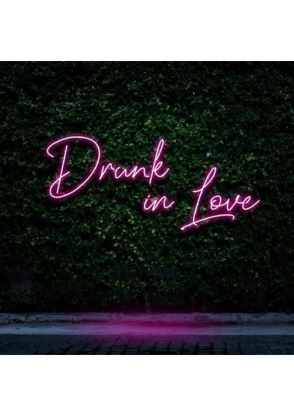 Drunk In Love Neon Duvar Yazısı Dekoratif Duvar Aydinlatmasi Gece Lambası
