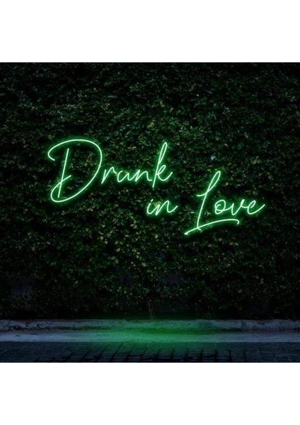 Drunk In Love Neon Duvar Yazısı Dekoratif Duvar Aydinlatmasi Gece Lambası