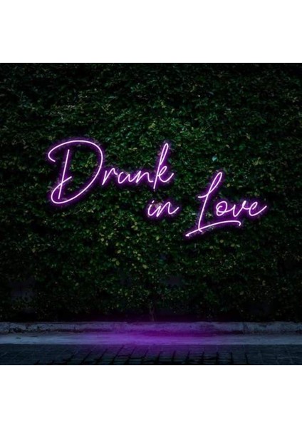 Drunk In Love Neon Duvar Yazısı Dekoratif Duvar Aydinlatmasi Gece Lambası