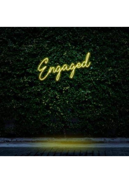 Engaged Neon Duvar Yazısı Dekoratif Duvar Aydinlatmasi Gece Lambası