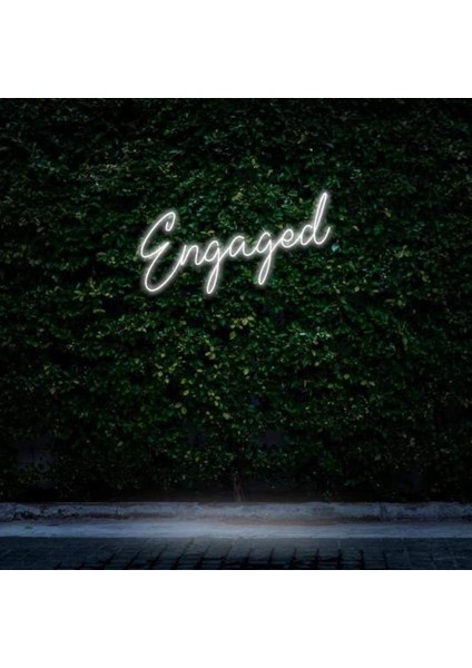 Engaged Neon Duvar Yazısı Dekoratif Duvar Aydinlatmasi Gece Lambası